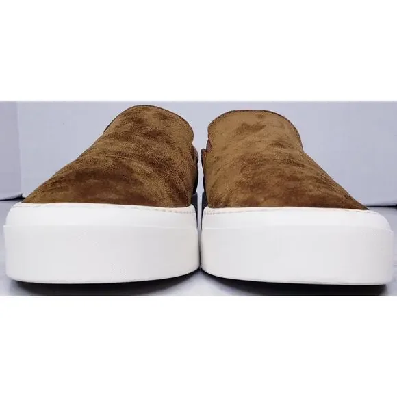 THE ROW Marie H Suede Leather Slip On Shoes Brown Women's I/EU 40 US 10~ VGUC